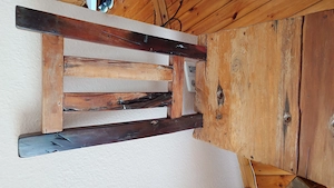 Esszimmerstühle, massives Holz, Unikate, 6 Stück Bild 2