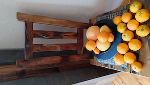 Esszimmerstühle, massives Holz, Unikate, 6 Stück Bild 3
