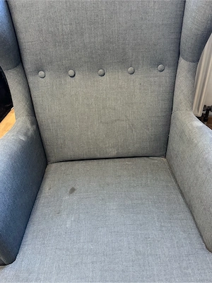 Ikea Ohrensessel mit Hocker Bild 2