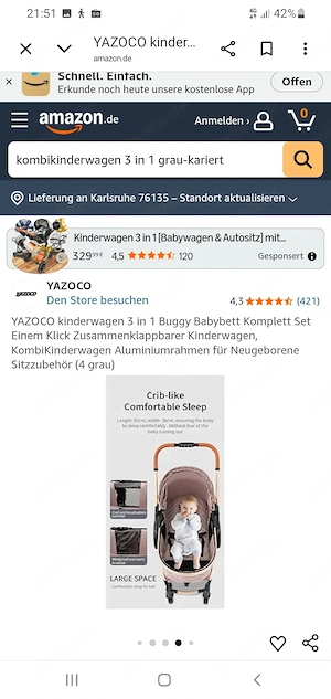  Kombikinderwagen 3 in 1 