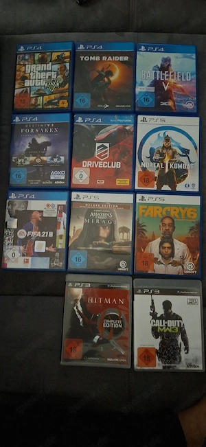 Ps5 und Ps4 spiele