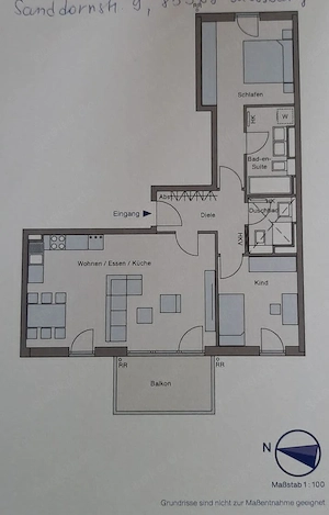 3-Zimmer-Wohnung in Moosburg an der Isar