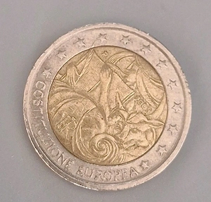 Sondermünze 2 Euro  Gedenkmünze 2005 Italien Jahrestag Europäisch