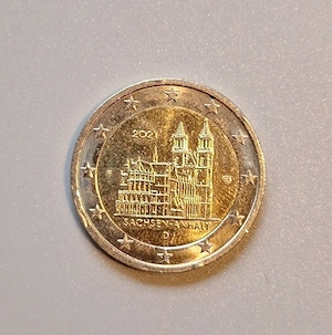 Sondermünze Sachsen-Anhalt 2 Euro Münze Eurosondermünze 2021 Magd