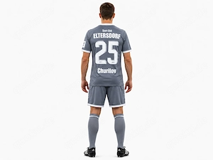 Trikot Matchworntrikot  grau  SC Eltersdorf Relegationspiel Regionalliga Nr 25 Churilov