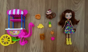 Enchantimals Affe mit Obstwagen