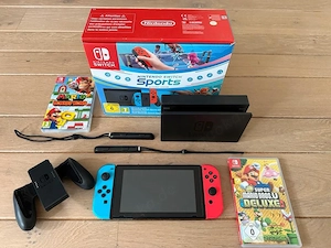 Nintendo Switch inkl Spiele, Zubehör usw