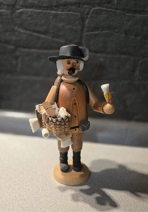 Räuchermännchen Erzgebirge Maler Künstler mit Original Siegel