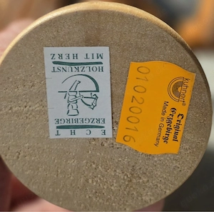 Räuchermännchen Erzgebirge Maler Künstler mit Original Siegel Bild 4