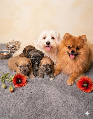 Pomeranian-Malteser Welpen 