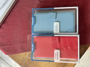 PEDEA Klappetui Bookstyle I Phone 8 Plus rot und blau 