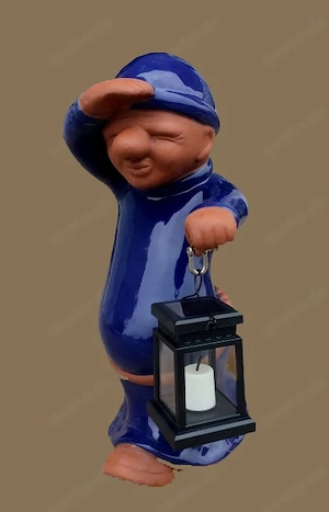 Dachfigur Dachschmuck Dachausgucker stehend mit Solarlampe verschiedene Farbvarianten Bild 10
