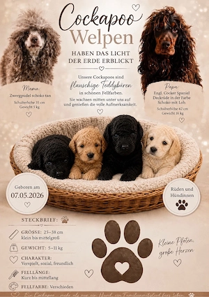 wunderschöne Cockapoo Welpen 