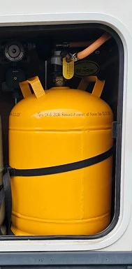 Gasflasche mit Sicherheitsventil-Adapter