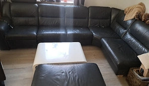 Ledersofa abzugeben