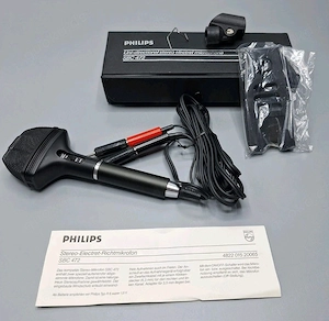 Phillips Stereo-Electret- Richtmikrofon SBC 472 Mikrofon Uni-dire