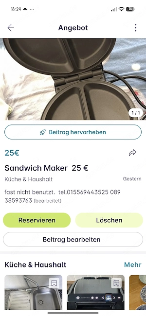 Küchen Artikel 