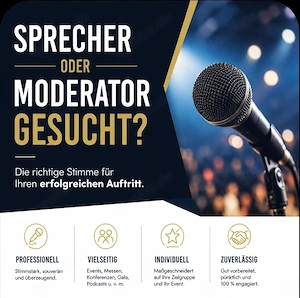 Sie suchen eine Stimme zu ihrem Event?