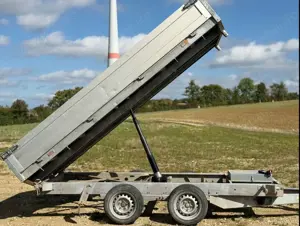Trailer-Anhänger Others Saris 3t Dreiseitenkipper PKL Royal Giant 300 elektrisch + Rampen