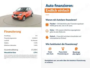 smart forFour 0.9 Turbo passion Aut.*NAVI*PDC*SHZ*TEMPO*ALU* Bild 2