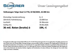 Volkswagen Taigo 1.0 TSI Goal NAVI ACC APP Ganzjahresreifen Bild 2