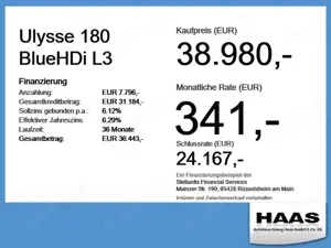 Fiat Ulysse 180 BlueHDi L3 Top-Ausstattung !