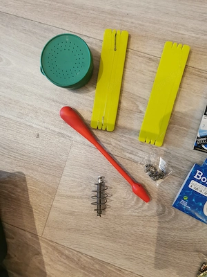 Angelkoffer mit zubehör 