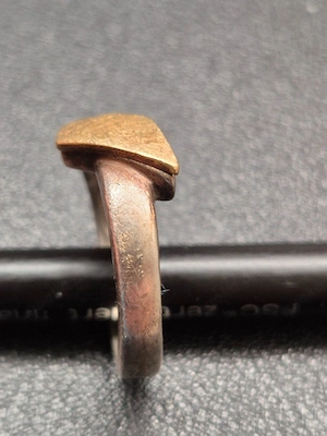 Damennring 925 Sterlingsilber bicolor, teilvergoldet Bild 5