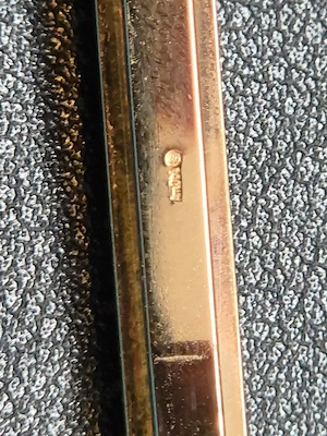 Vintage Krawattennadel   Gold Doublé (Walzgold) Bild 5