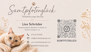 Mobile Tierbetreuung Katze Hund Kleintier Tiersitter Katzensitter Hundesitter Gassi gehen