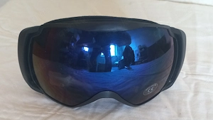 Skibrille blau verspiegelt Snowboardbrille NEU