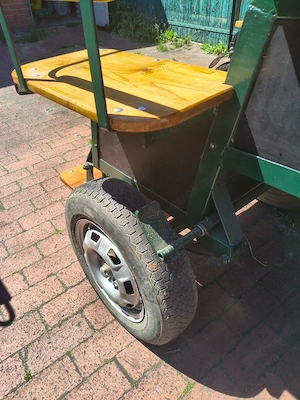 Wagonette (gebremst) für Shetty  Shetland o. kl. Pony - komplett aufgearbeitet - sofort fahrbereit Bild 7