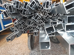 Alu Aluminium PV-Profile  26x26mm 1278mm EN AW 6063 T66