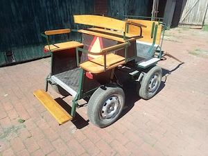 Wagonette (gebremst) für Shetty  Shetland o. kl. Pony - komplett aufgearbeitet - sofort fahrbereit Bild 10