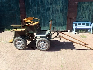 Wagonette (gebremst) für Shetty  Shetland o. kl. Pony - komplett aufgearbeitet - sofort fahrbereit Bild 9