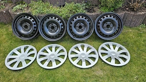 Stahlfelgen, schwarz, VW, 15 Zoll , 5 1 2 H2, ET40, 5 Loch
