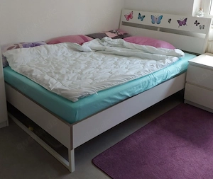 Ikea Bettgestell weiß 