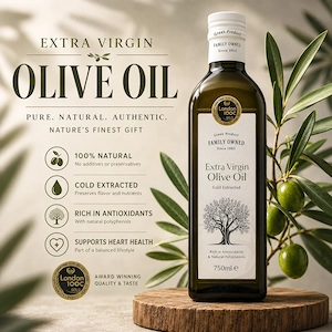 Voliotis | Olive Oil 750 ML - From Green Olives-Extra Virgin Olive Oil - EV GREEN