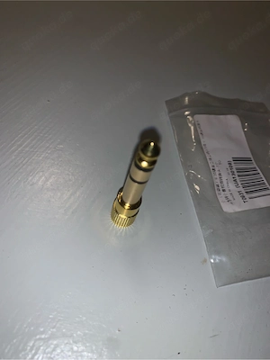 Klinkenadapter 3,5 mm Stereo auf 6,3 mm   Audio Adapter