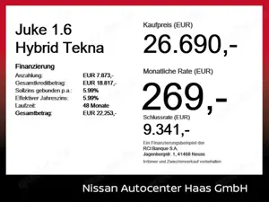 Nissan Juke 1.6 Hybrid Tekna 360Kamera+Winterpaket+Bose