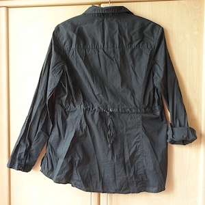 Damen - Longbluse, Langarm, z. krempeln, Gr. M, schwarz, Cecil