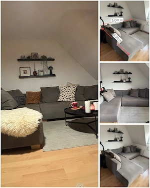 Großes Ecksofa   Schlafsofa   3. OG   muss bald weg!
