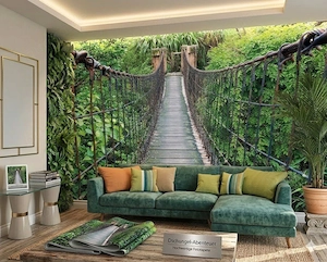 3D Foto Tapete Regenwald fast zu verschenken + 2 gratis Poster fast zu verschenken