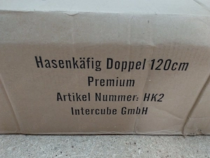 Kleintierkäfig Doppel 120cm