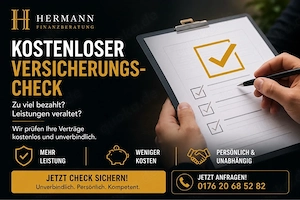 Kostenloser Versicherungscheck | Hermann Finanz