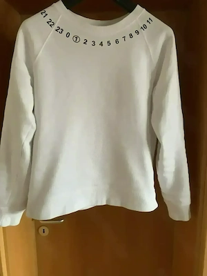 sweatshirt maison margiella, weiß , Größe S