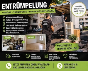 Entrümpelung   Umzüge   Transporte   Mannheim & Umgebung