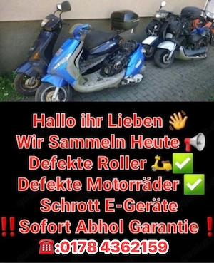 suche defekte Roller Motorrad Quad