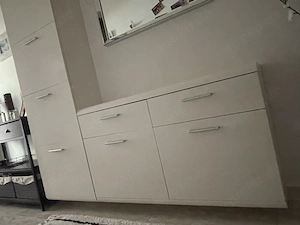 Zwei Schuhschränke weiss zur Wandmontage