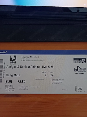 Ticket zu Verkaufen